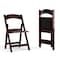 Flash Furniture Mahogany Resin Folding Chair, PK2 2-LE-L-1-MAH-GG - alternate 1